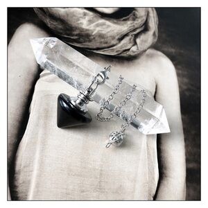 NEW Black Obsidian Pendulum Spiritual Divination Tool